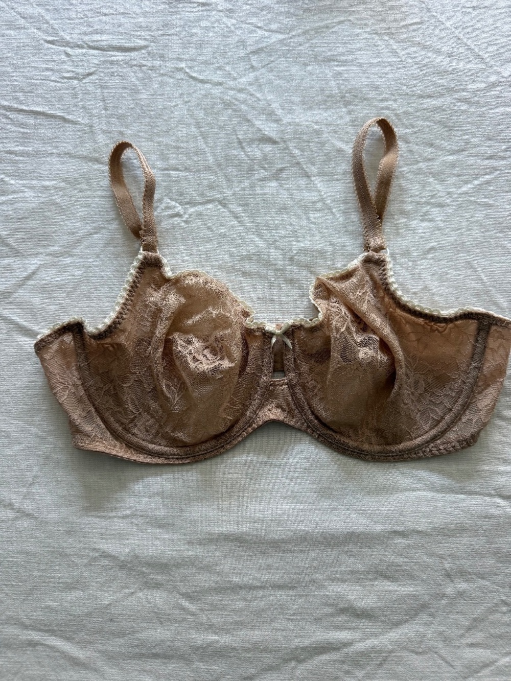 Brand New B. TEMPT'D Beige Full Bloom Underwire Bra - Size 36DD